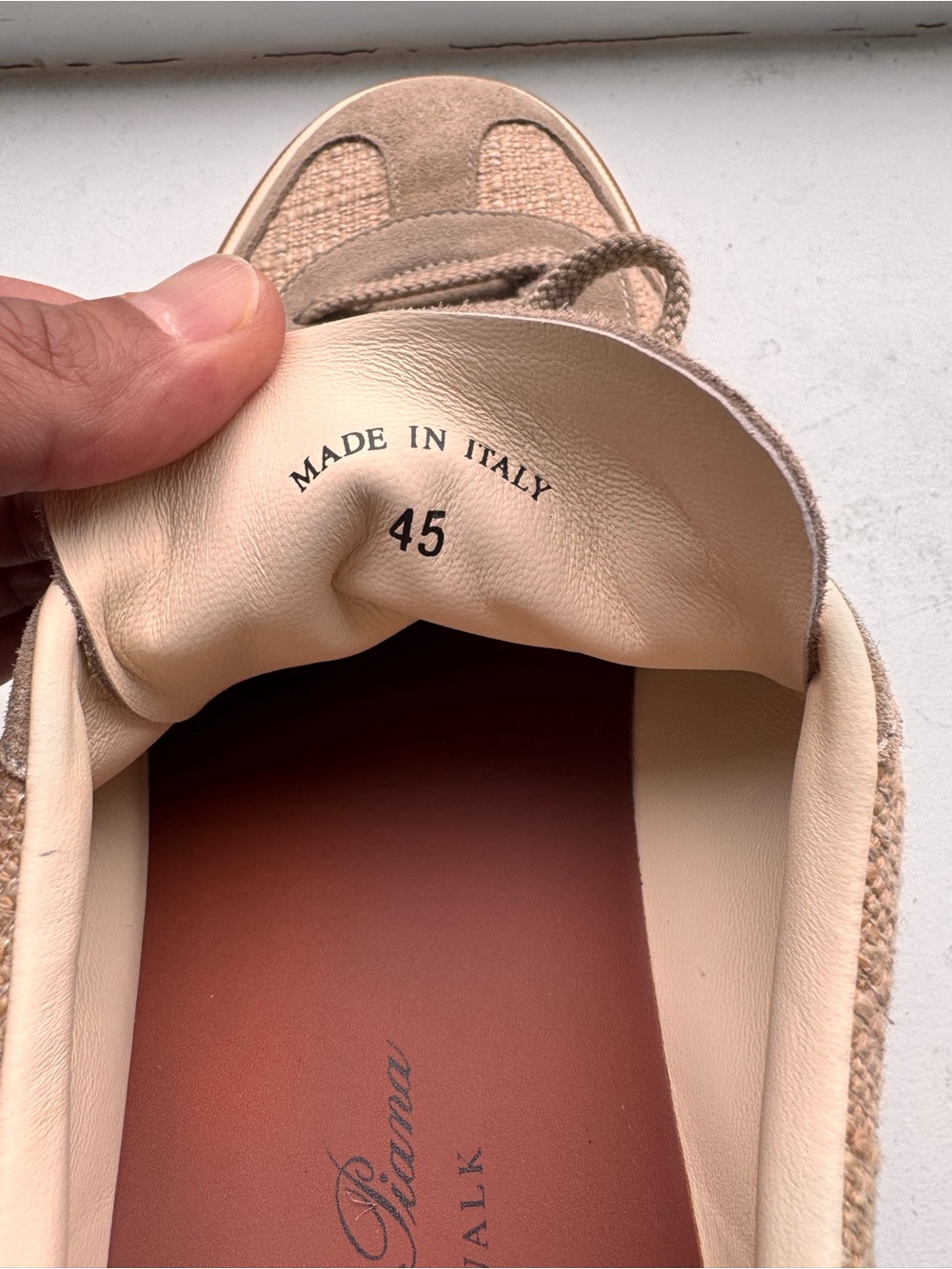 Loro Piana Taupe Suede Men's Athletic Sneakers - Picture 6 of 7